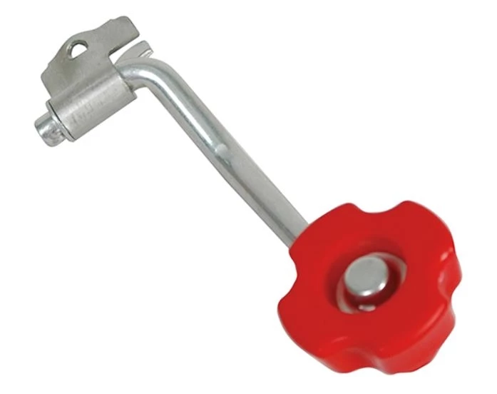 Bulldog Topwind Crank, 6-3/4" Radius w/Red Bulldog Knob For 750-5,000lb Jacks 1 Bulldog Topwind Crank, 6-3/4" Radius w/Red Bulldog Knob For 750-5,000lb Jacks
