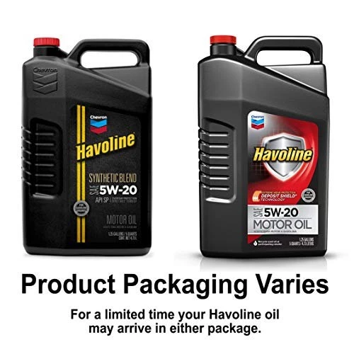 Chevron Havoline SAE 5W-20 Synthetic Blend Motor Oil 5 qt. Plastic Jug 3 Chevron Havoline SAE 5W-20 Synthetic Blend Motor Oil 5 qt. Plastic Jug - Image 3