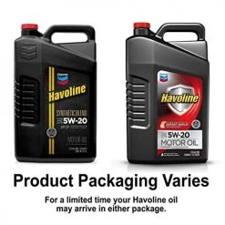 Chevron Havoline SAE 5W-20 Synthetic Blend Motor Oil 5 qt. Plastic Jug 6 Chevron Havoline SAE 5W-20 Synthetic Blend Motor Oil 5 qt. Plastic Jug -Automotive Sales Shop 80780119