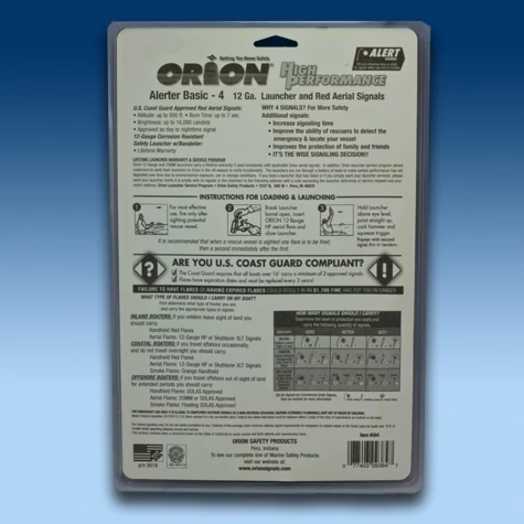 Orion Alerter Basic 4, 12 Gauge Launcher and Aerial Signals - 4 Pack 2 Orion Alerter Basic 4, 12 Gauge Launcher and Aerial Signals - 4 Pack - Image 2
