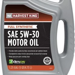 Harvest King Full Synthetic Motor Oil -5W-30-5 Quart -Automotive Sales Shop 817037020754 harvest king h k full syn 5w30 3 5 qt front 72dpi 1 1