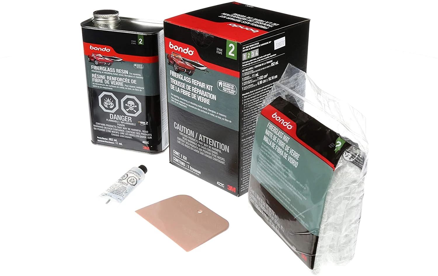 Bondo Fiberglass Resin Repair Kit, Qt 3 Bondo Fiberglass Resin Repair Kit, Qt - Image 3
