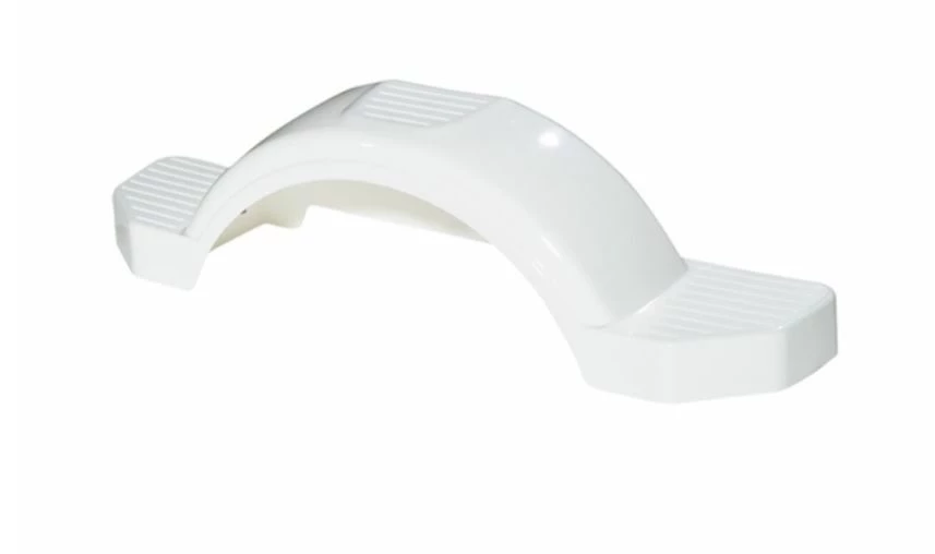 Wesbar 12" Plastic Fender with Step, White 1 Wesbar 12" Plastic Fender with Step, White