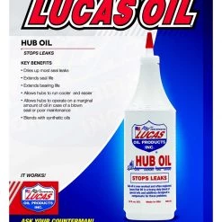 Lucas Hub Oil - Quart -Automotive Sales Shop 8800592 3 1