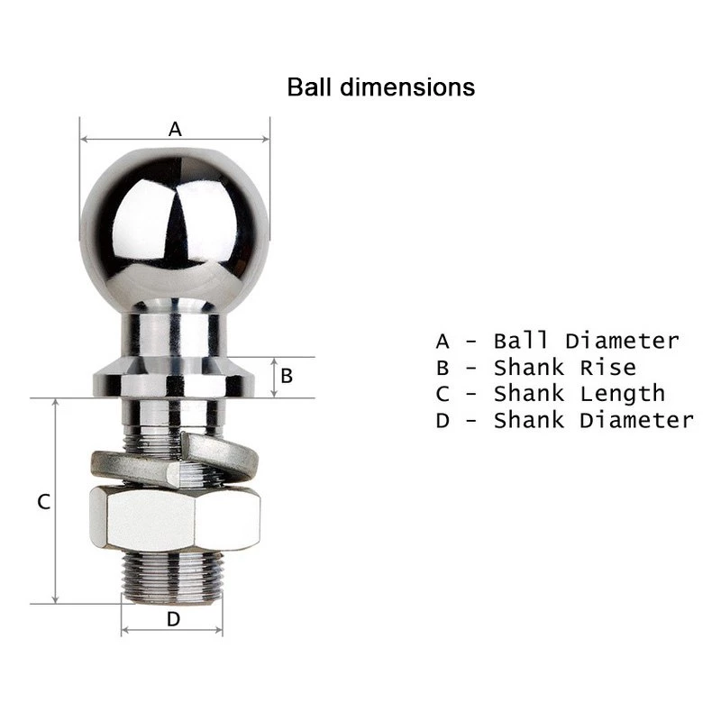 Convert-A-Ball Nickel-Plated Shank with 2 Balls - 1" 2 Convert-A-Ball Nickel-Plated Shank with 2 Balls - 1" - Image 2