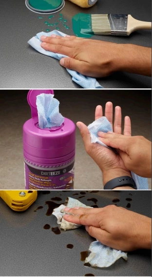 DIRTEEZE Wipe Tub 80ct. Antibacterial 3 DIRTEEZE Wipe Tub 80ct. Antibacterial - Image 3