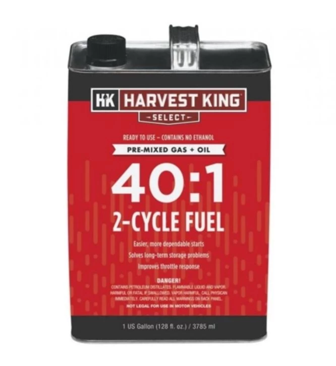 Harvest King 40:1 Pre-Mixed 2 Cycle Fuel, 1 gal. 1 Harvest King 40:1 Pre-Mixed 2 Cycle Fuel, 1 gal.
