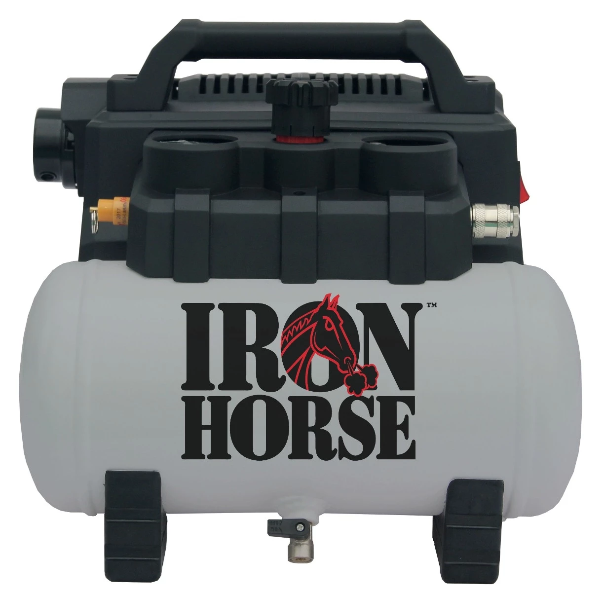 Iron Horse Pro Quiet Series 1 HP 1.5 Gallon Air Compressor 2 Iron Horse Pro Quiet Series 1 HP 1.5 Gallon Air Compressor - Image 2