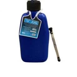 Motorsport 5 Gallon Square Plastic Utility Jug, Blue