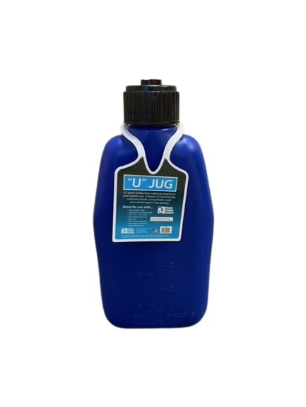 Motorsport 5 Gallon Square Plastic Utility Jug, Blue 6 Motorsport 5 Gallon Square Plastic Utility Jug, Blue - Image 6