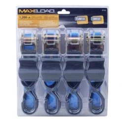 MaxLoad 4 Pack Ratchet Strap 1" x 10' 3 MaxLoad 4 Pack Ratchet Strap 1" x 10' -Automotive Sales Shop maxload 726039 10003123 main