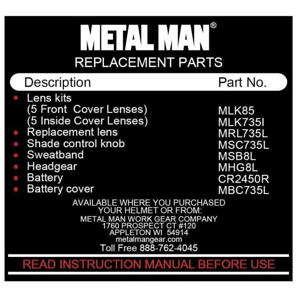 Metal Man 9 to 13 Shade Auto Darkening Welding Helmet - Camouflage 7 Metal Man 9 to 13 Shade Auto Darkening Welding Helmet - Camouflage - Image 7