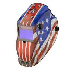 Metal Man 9 to 13 Shade Auto Darkening Welding Helmet - Patriotic