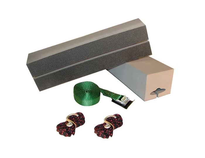 Malone Standard Kayak Carrier with Tie-Downs - Foam Block Style - 12" Long 2 Malone Standard Kayak Carrier with Tie-Downs - Foam Block Style - 12" Long - Image 2