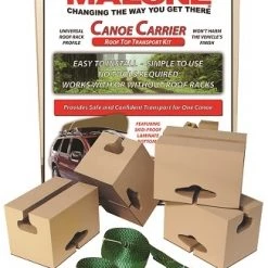 Malone Standard Canoe Carrier with Tie-Downs - Foam Block Style - 6" Long