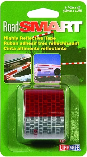 LifeSafe 1-1/2" x 4’ High Visibility Reflective Tape 1 LifeSafe 1-1/2" x 4’ High Visibility Reflective Tape
