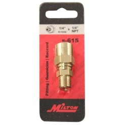 Milton 1/4" MNPT Reusable Hose End Fitting 3 Milton 1/4" MNPT Reusable Hose End Fitting -Automotive Sales Shop s 615reusable 2
