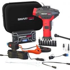 Smartech Power Kit TECH-5000P Vehicle Jump Starter and Power Bank with Accessories + Air Compressor + Carrying Case