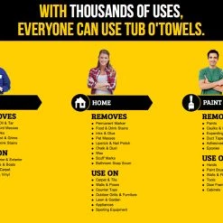 Federal Process Tub O Towels Multi Purpose Wipes, 90-Count -Automotive Sales Shop tub otowels uses graphic